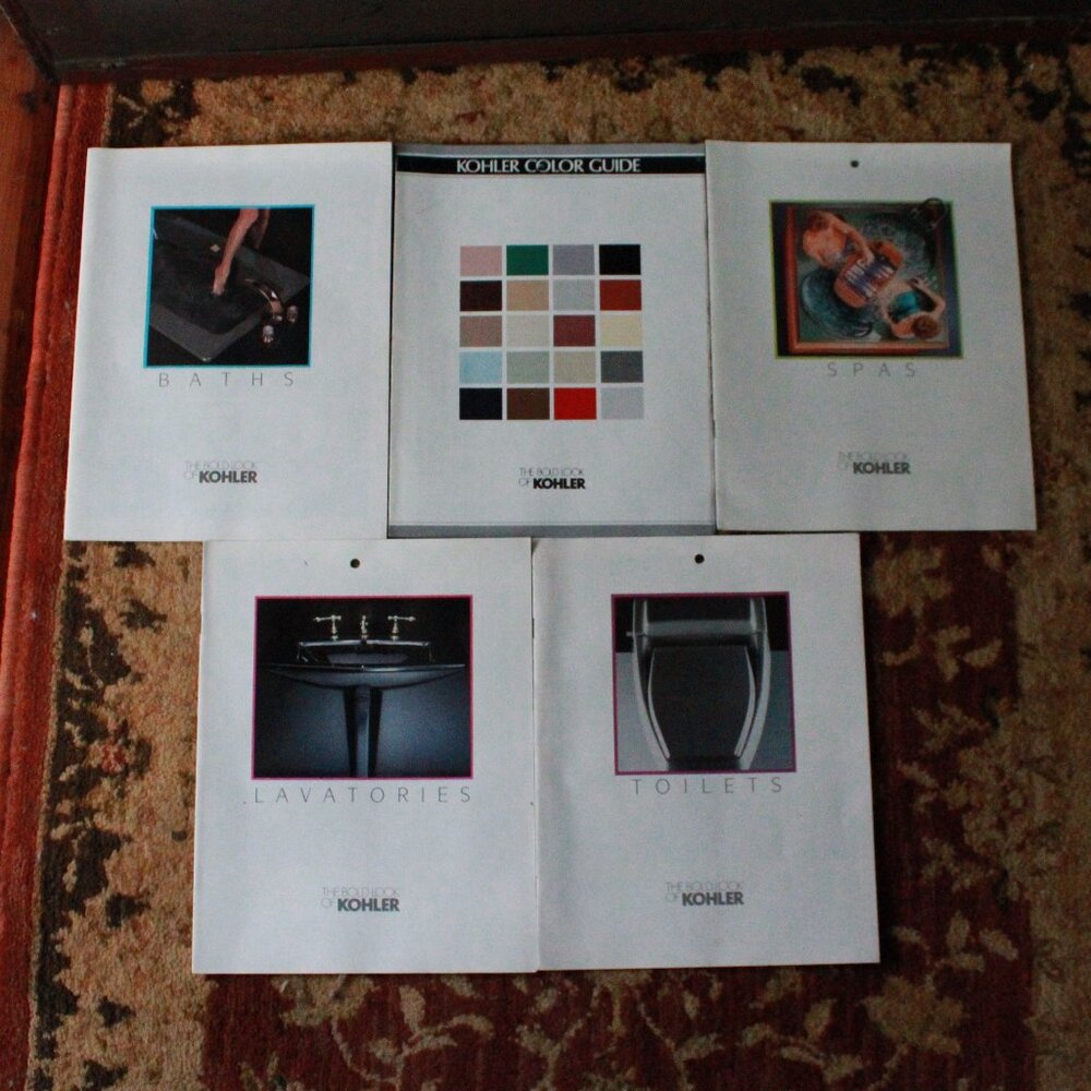 Vintage Bundle of Kohler 1985 Bathroom Remodeling Brochures